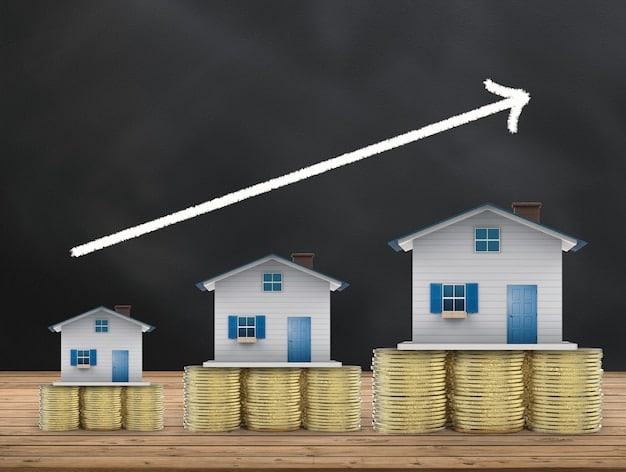 A graph showing the increasing gap between average income and housing costs in the US over the past decade. The graph is clear and easy to understand, with labels indicating years and dollar amounts.