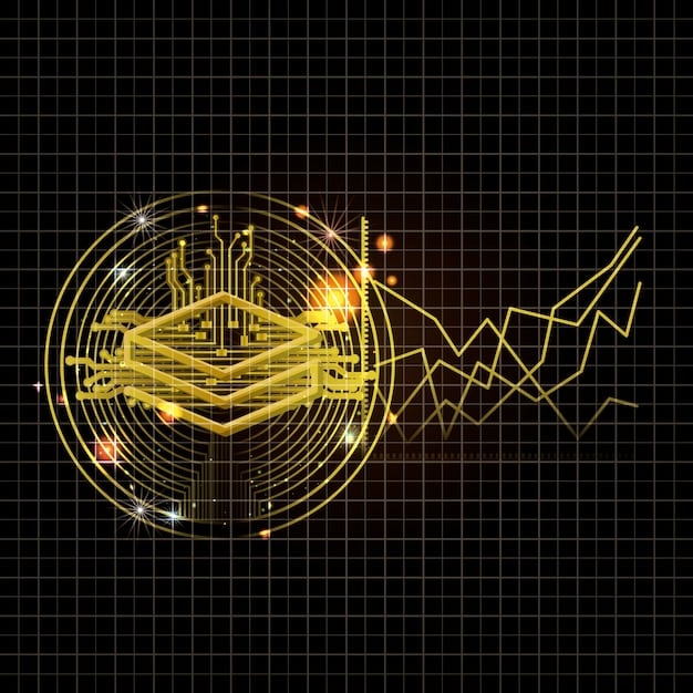 A stylized depiction of a stock market graph with a K-Drama themed overlay, visually representing the volatility and potential ups and downs of investing in the Korean entertainment industry.