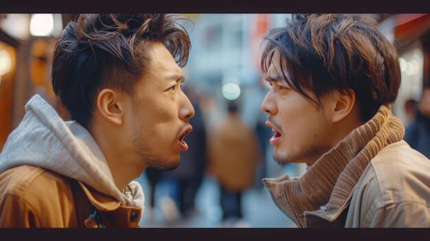 A side-by-side comparison of two advertisements featuring a K-Drama actor: one ad caters to the Asian market, and the other is specifically designed for the US market, highlighting cultural adaptations in messaging and visuals.