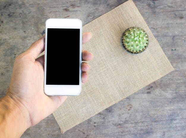 A close-up of a smartphone screen displaying a promotional offer with a countdown timer. A hand is reaching out to tap a 
