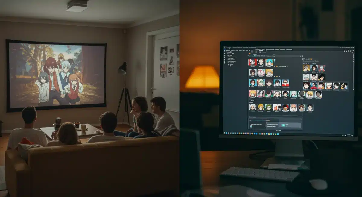 Anime fans connecting through both in-person watch parties and active online forums
