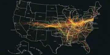Abstract visualization of 2025 US Census data showing demographic shifts influencing pop culture trends across the nation.