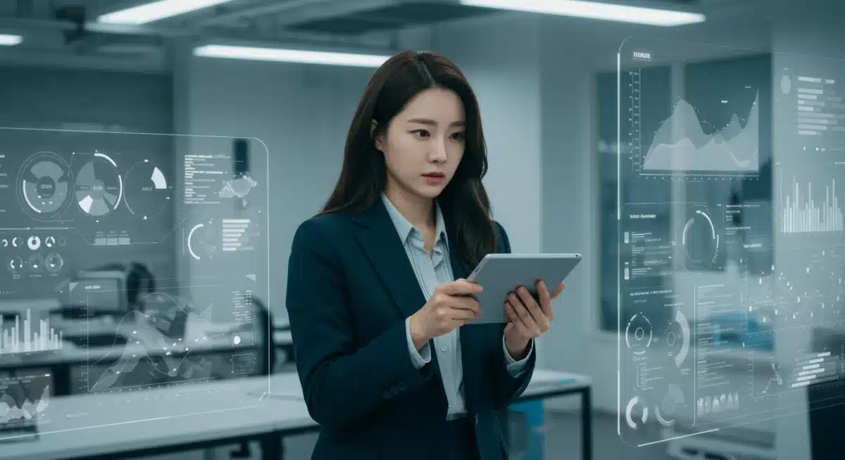 K-drama character in modern office setting, representing contract relationship trope