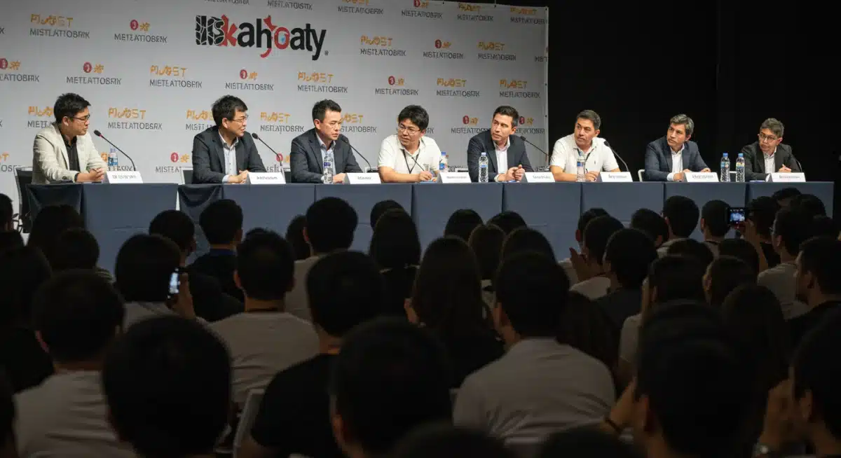 Anime industry panel discussion with engaged audience