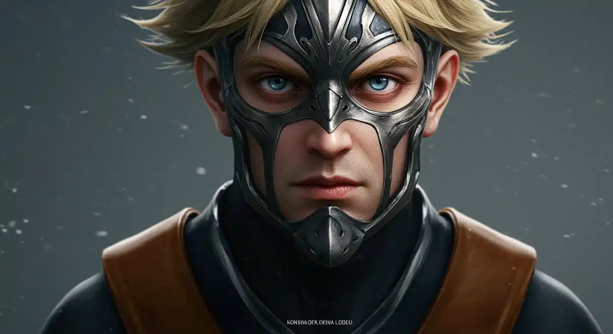 Concept art of a beloved anime character in realistic, cinematic style for 2026 adaptation.