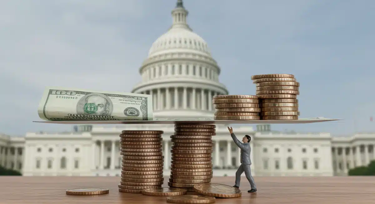 National debt burden on taxpayers graphic