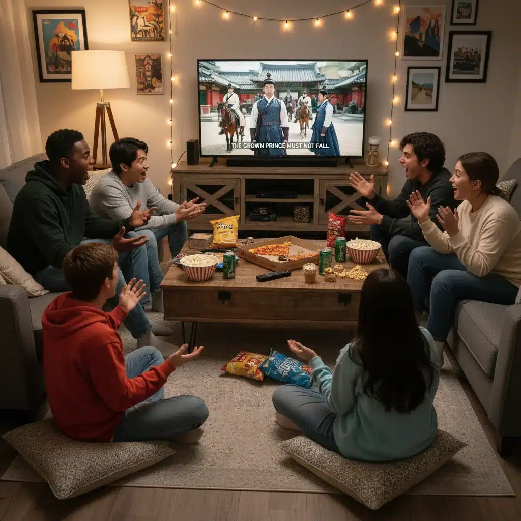American viewers engaged in a discussion about a historical K-drama.