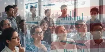 Diverse Americans contemplating US healthcare reform data